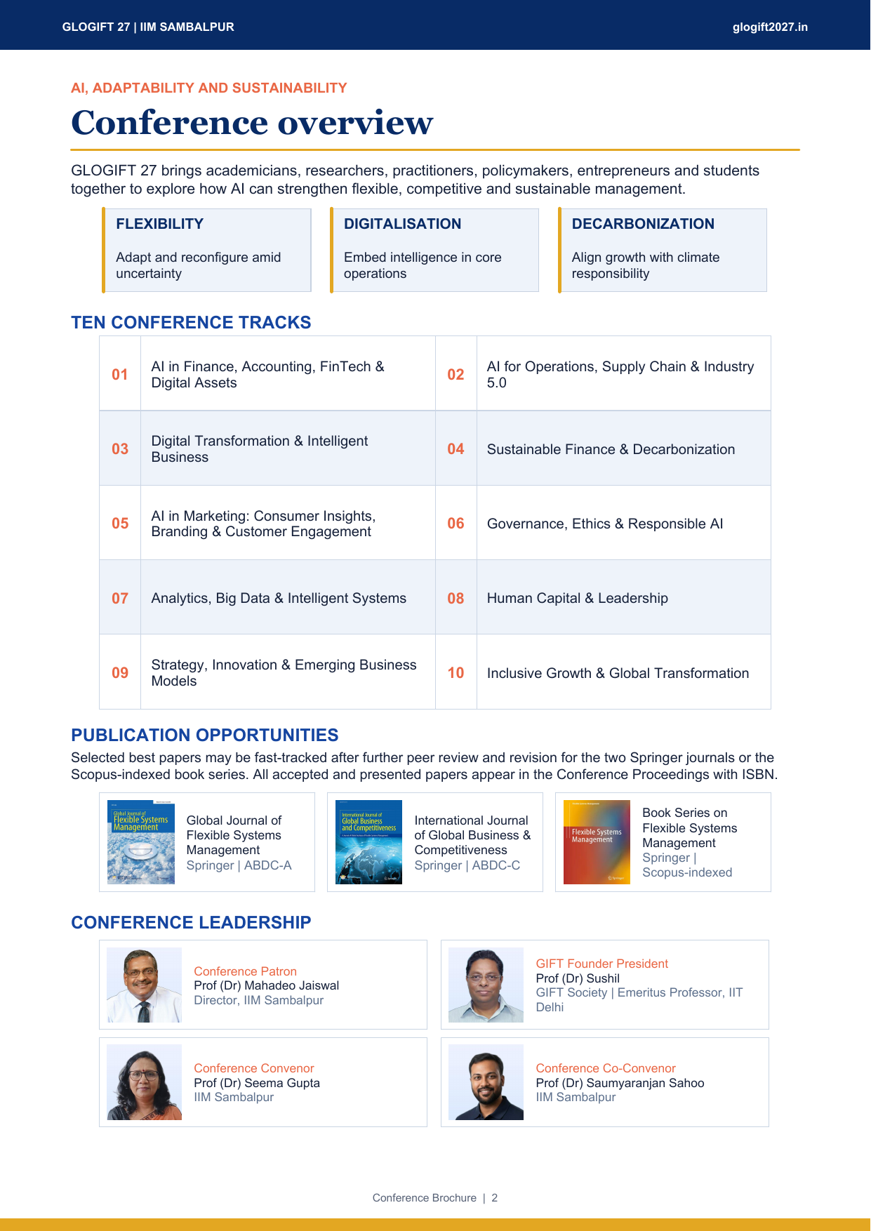 Conference Brochure, page 2